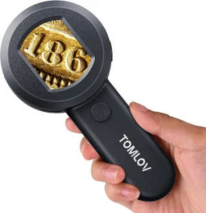 Handheld Magnifying Glass With Light