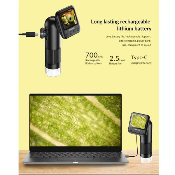 Digital Microscope: 32GB SD Card | High Definition | Handheld