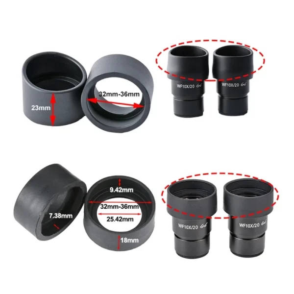 Microscope Shield Eyepiece Eye Shield Guards Diameter 32-36mm: Binocular Microscope ...