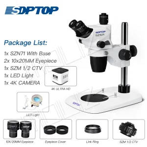 Soptop SZN71 Trinocular Stereo Microscope for Mobile Phone
