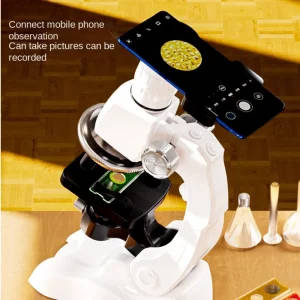 Children's Microscope Kit 200x-1200x Adjustable - Unlock HD Science Exploration