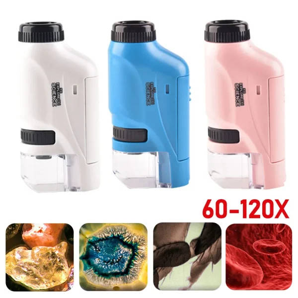 Handheld Microscope Kit: Portable Microscope | Mini Microscope | Pocket ...
