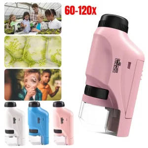 Handheld Mini Pocket Microscope With LED Light