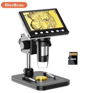 Rievbcau 4.3" Digital Microscope 1000X