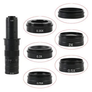 Microscope Auxiliary Objective Lens for C-MOUNT Lens Video Microscope Camera