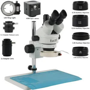 Trinocular Stereo Microscope With 4K 1080P 48MP Camera