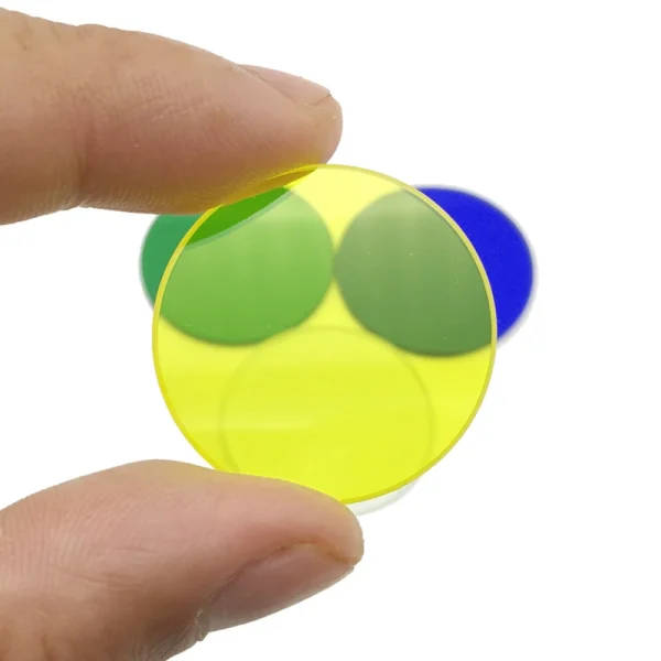 Microscope Color Filter 32m Set 32mm Optical Glass Filters For Microscopes: Green Colour Filter ...