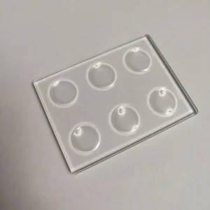 Multi Circular Concave Cavity Microscope Slides - Optical Glass