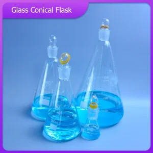Borosilicate Glass Conical Flask With Cap