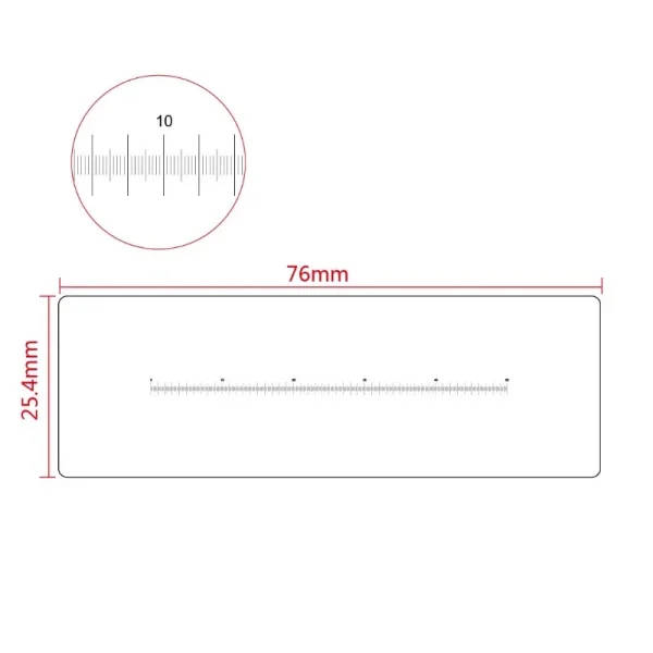 Clear Ruler Under Microscope Microscope Calibration Ruler: Lab Equipment Calibration | Microscope ...