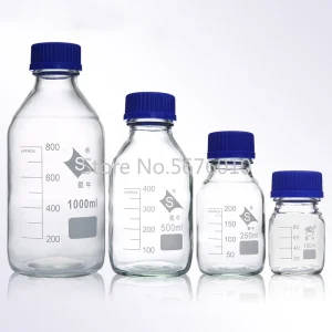 Glass Reagent Bottles With Screw Cap