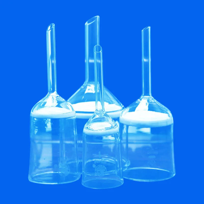 Borosilicate Glass Sand Core Funnel for Laboratory Filtration High-quality, borosilicate glass sand core funnel for laboratory filtration, available in various capacities (35-1000ml) and filter apertures (G1-G5). High-quality, borosilicate glass sand core funnel for laboratory filtration, available in various capacities (35-1000ml) and filter apertures (G1-G5). Borosilicate Glass Sand Core Funnel for Laboratory Filtration - Image 2