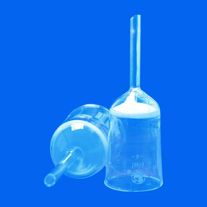 Borosilicate Glass Sand Core Funnel for Laboratory Filtration High-quality, borosilicate glass sand core funnel for laboratory filtration, available in various capacities (35-1000ml) and filter apertures (G1-G5). High-quality, borosilicate glass sand core funnel for laboratory filtration, available in various capacities (35-1000ml) and filter apertures (G1-G5). Borosilicate Glass Sand Core Funnel for Laboratory Filtration - Image 4
