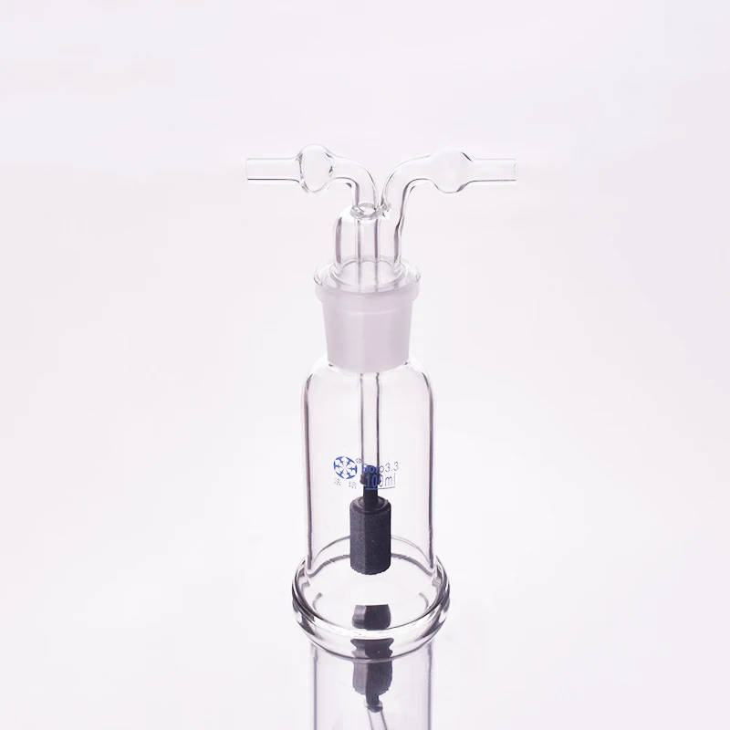 FAPE Lab Glass Gas Bottle Washing Cylinder with Aeration Stone Durable, borosilicate glass washing cylinder with aeration stone for efficient cleaning. Available in 10ml, 25ml, 50ml, 100ml, 150ml, 250ml, and 500ml capacities. Durable, borosilicate glass washing cylinder with aeration stone for efficient cleaning. Available in 10ml, 25ml, 50ml, 100ml, 150ml, 250ml, and 500ml capacities. FAPE Lab Glass Gas Bottle Washing Cylinder with Aeration Stone - Image 6