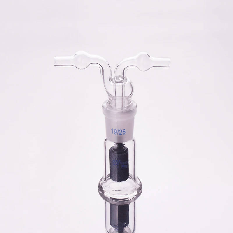 FAPE Lab Glass Gas Bottle Washing Cylinder with Aeration Stone Durable, borosilicate glass washing cylinder with aeration stone for efficient cleaning. Available in 10ml, 25ml, 50ml, 100ml, 150ml, 250ml, and 500ml capacities. Durable, borosilicate glass washing cylinder with aeration stone for efficient cleaning. Available in 10ml, 25ml, 50ml, 100ml, 150ml, 250ml, and 500ml capacities. FAPE Lab Glass Gas Bottle Washing Cylinder with Aeration Stone - Image 4