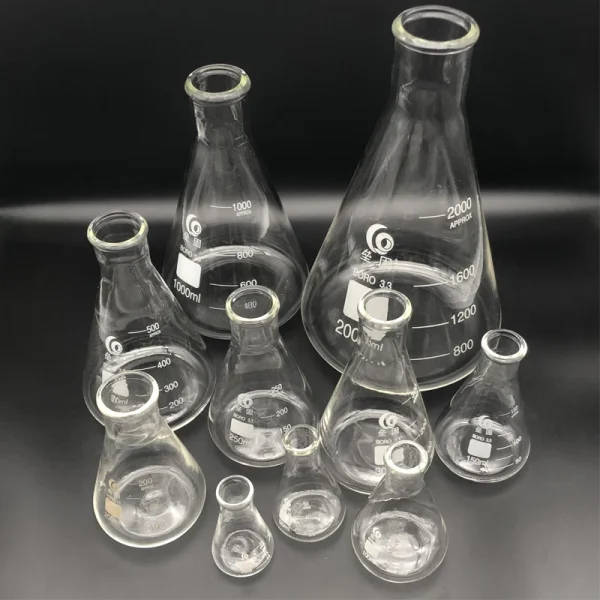 Borosilicate Conical Flask Set: Borosilicate Conical Flask | Erlenmeyer ...