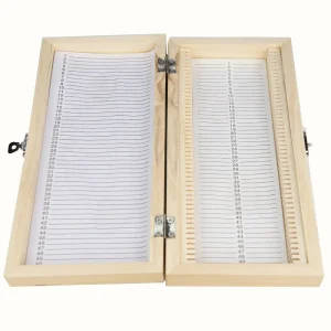 Wooden Microscope Slide Storage Box