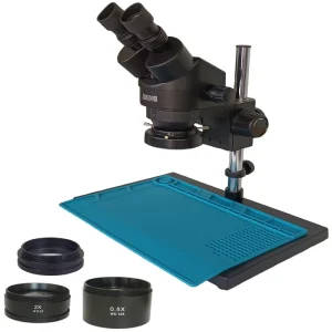 7X-45X Binocular Stereo Microscope With LED Ring Light