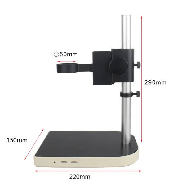 Microscope Camera Fixture Adjustable Focusing Microscope Stand For HDMI USB Video Microscope ...