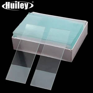 50pcs 25x76mm Microscope Glass Slides With Single Side Frosting