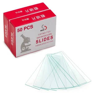 50 Pack Pre-Cleaned Microscope Slides 1" X 3"