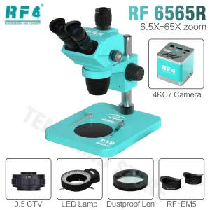 RF4 6565R Stereo Trinocular Microscope
