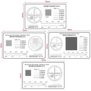 Microscope Micrometer Calibration Film Ruler