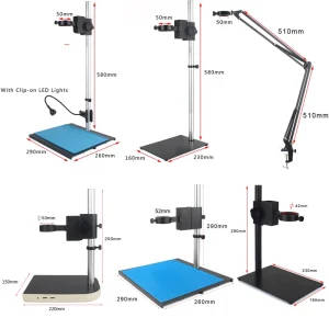 Adjustable Focusing Microscope Stand for HDMI USB Video Microscope Cameras