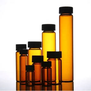 Amber Glass Sample Bottles 2ml-60ml - Brown Screw-mouth Lab Vials