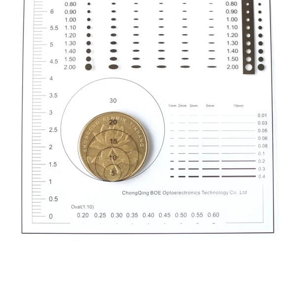 Micrometer Spot Gauge Comparison Card Ruler: Micrometer Gauge ...