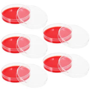 10 x 70mm Blood Agar Medium Petri Plates for Microbiology Experiments