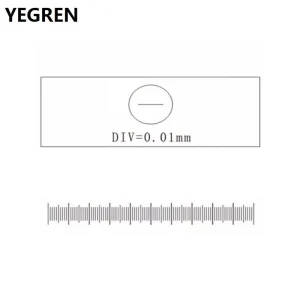 0.01mm Stage Micrometer Glass Slide for Microscope Calibration