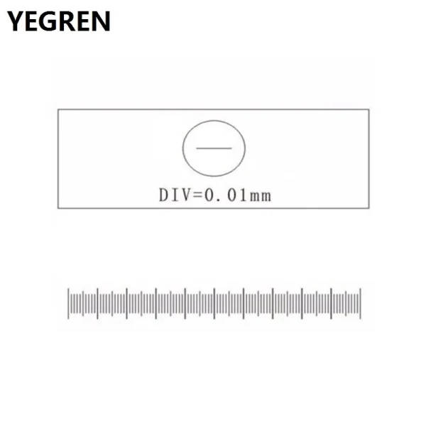 Micrometer For Microscope 0.01mm Stage Micrometer For Biological Microscope Calibration ...