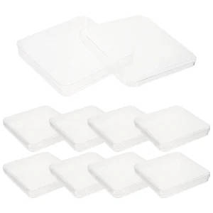 Pack of 10 Square Plastic Petri Dishes With Lids - 100mm