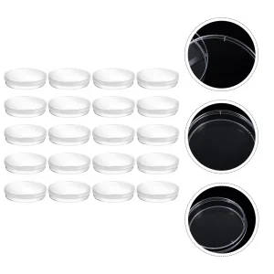 20pcs Reusable 70mm Plastic Petri Dishes with Lids