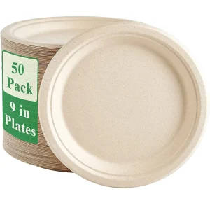 Compostable Bagasse Laboratory Plates