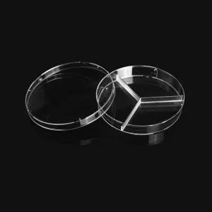 90mm 3 Compartment Sterile Petri Dish