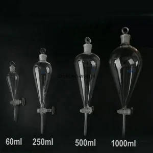 Pyriform Separating Funnel Laboratory Glassware