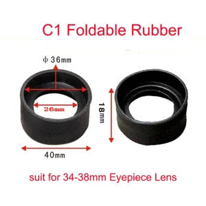 Rubber Eye Guards for Biological Stereo Microscopes