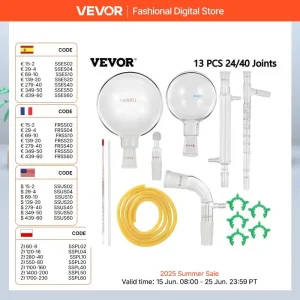 32 Piece Laboratory Glassware Chemistry Kit