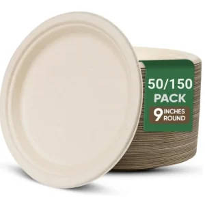 Compostable Laboratory Paper Plates - 6, 7, and 9 Inch Sizes