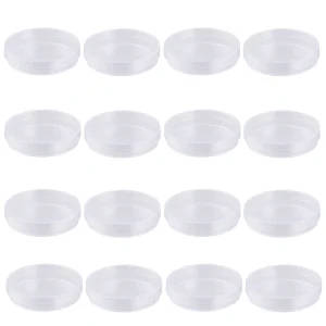 20 PCS Reusable Plastic Petri Dishes With Lids