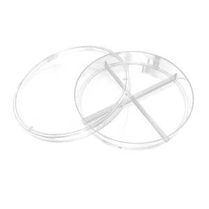 90mm Four-Quarter Grid Sterile Polystyrene Petri Dishes - Pack of 10