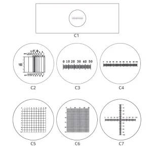 Microscope Eyepiece Reticle Graticule Micrometer Scales