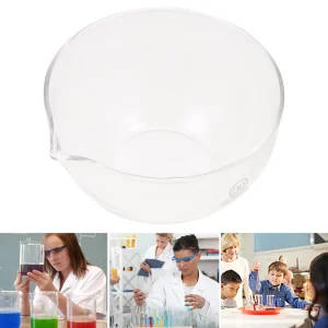 Glass Evaporating Dish With Spout