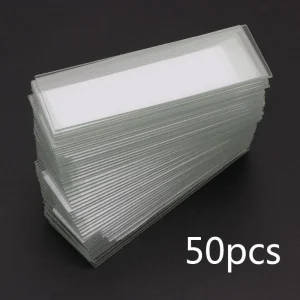 Reusable Glass Microscope Slides 25x76mm, Pack of 50