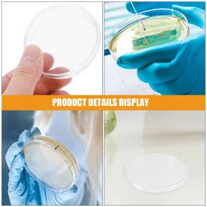Sterile 90mm Plastic Petri Dishes With Lids - Pack of 10