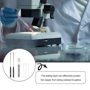 92 Piece Copper Plated Microbiology Inoculation Rods and Reusable Loops Set