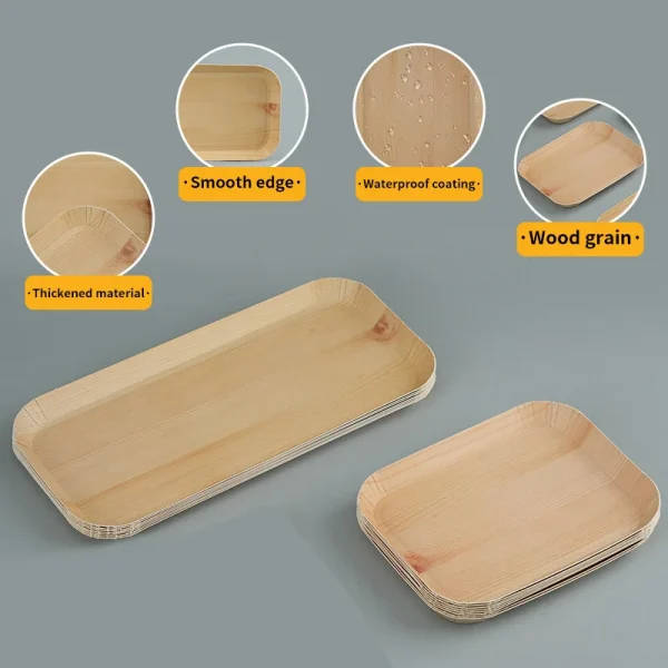 Rectangle Plate Lab Compostable Rectangle Laboratory Plates: Disposable Tableware | Paper ...