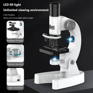 LED Monocular Microscope 200X-4800X